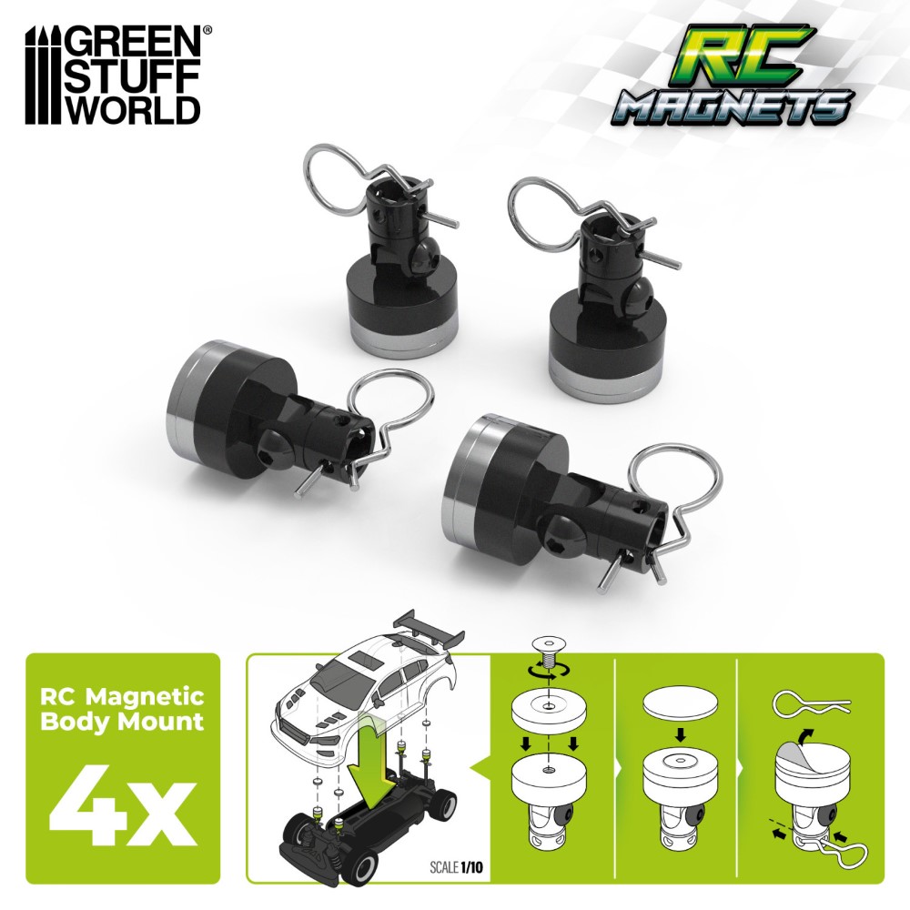 RC magnetický držiak montáž